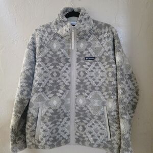 Columbia Light Gray Fleece Jacket